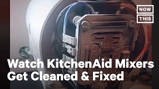 Viral TikTok: Repairman Cleans & Fixes KitchenAid Mixers | NowThis