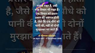 बाबासाहेब डॉ भीमराव अंबेडकर के अनमोल विचार || Bhimrao Ambedkar Quotes in Hindi || Video#1 #shorts
