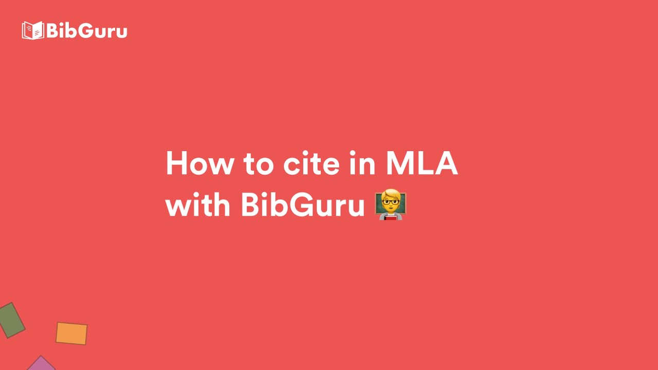 Free MLA Citation Generator - US Standard - 2024 Update - BibGuru