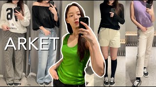 [FASHION] ARKET 2023 s/s 신상 11벌 입어보기👚👖 | 아르켓 룩북 | 170cm 예쁘게 코디하는 법 | 20대 여자 코디 | 봄 신상 🌸☘️