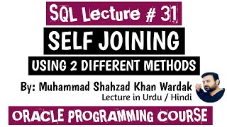 SELF JOINING | Self Join (Introduction to Oracle SQL) | Self Join SQL Tutorial with Example