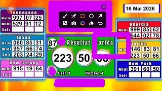 🔴Florida Lottery Results Today May16, 2026 LIVE | Pick 3 & Pick 4 EveningWinning Numbers Tirjar loto