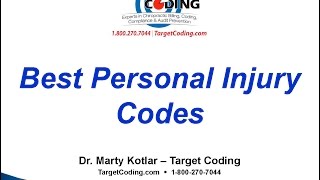 Target Coding Best Personal Injury Codes