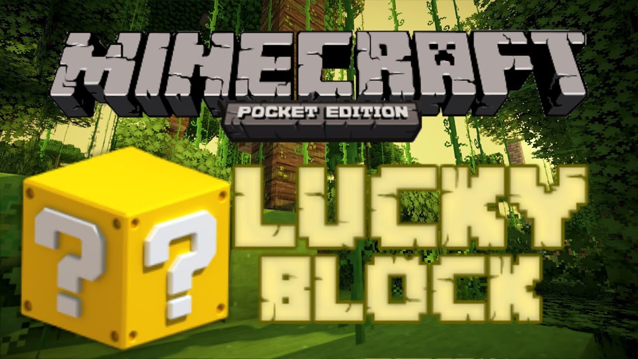 Minecraft PE LUCKY BLOCK [MOD] - YouTube