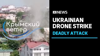 Ukrainian air strike reportedly kills six, injures over 100 in Russian-annexed Crimea | ABC News