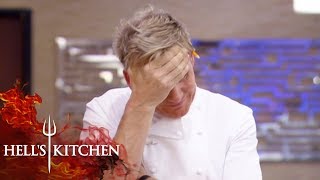 Gordon Shocked Over Messy Meat Station | Hell's Kitchen