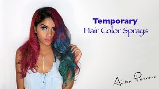 Temporary Hair Color Sprays... Bright and Vibrant! 😯 - HAIR TUTORIAL | ARIBA PERVAIZ