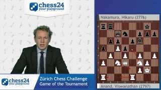 Game of the Tournament: Anand - Nakamura, Zürich Chess Challenge 2015