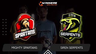 Winners Goal Pro Cup. Mighty Spartans - Siren Serpents 22.01.25. First Group Stage. Group В