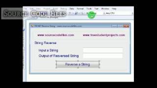Reverse string in VB NET .