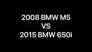 BMW M5 vs BMW 650i