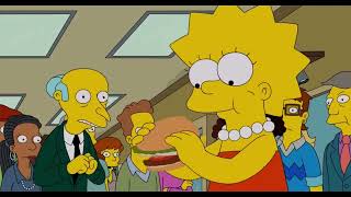 The Simpsons - Lisa eat Burger