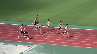 2018 夏季中学校陸上競技大会  2年男子100ｍ  決勝