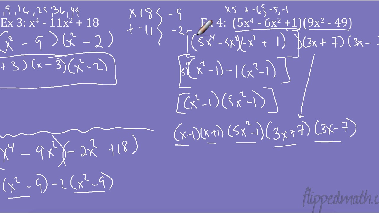 Algebra 2: 1.2 Advanced Factoring - YouTube