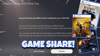 How To Game Share On PS5!How To Gameshare on PS5 With friends Multiple Accounts!(NEW & EASY)PS5 2021