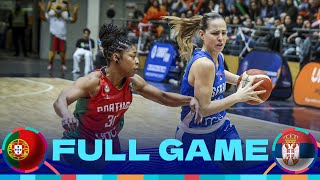 Portugal v Serbia | Full Basketball Game | FIBA Women's EuroBasket 2025 Qualifiers