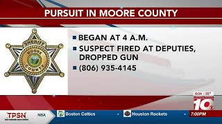 VIDEO: Officers shot at during vehicle chase in Moore County