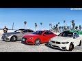 GTA 5 MOD | BMW M3 F80 vs Audi S4 B9 ABT vs Mercedes C250 (C63 AMG) 2016 | ENB PC - 60 FPS GTA 5