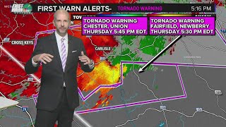 Brad Panovich on rotating thunderstorms as tornado warnings continue in the Carolinas