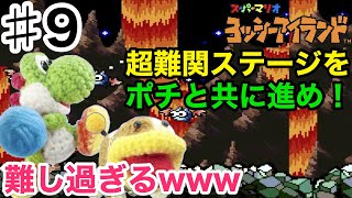 [スーパーマリオ　ヨッシーアイランド]　スーパーファミコンの名作を完全初見プレイ！　♯9　このバカイヌといわないで　スペシャル1　超難関ステージをポチと共に進め！