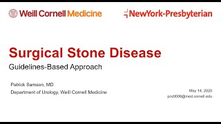 Surgical Stone Disease - EMPIRE Urology Lecture Series