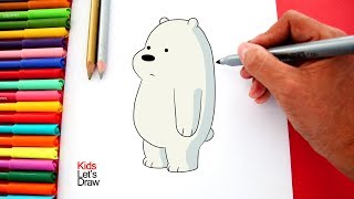 Cómo dibujar a POLAR de "Osos ESCANDALOSOS" | KidsLetsDraw