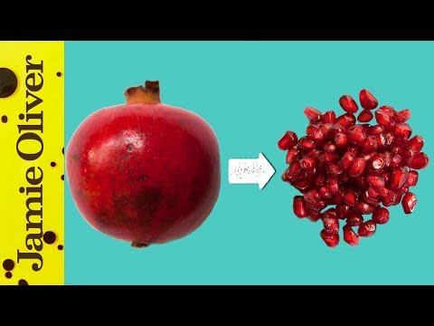 How To De-Seed A Pomegranate | Jamie’s 1 Minute Tips How To De-Seed A Pomegranate | Jamie’s 1 Minute Tips