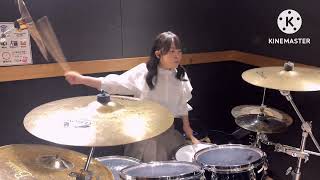 Passcode【Freely】叩いてみた！14-year-old girl tries drums！