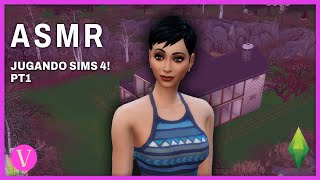 ASMR | Sims 4 Gameplay | Building our house pt1 [Whispers]