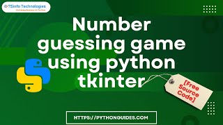 Number guessing game using python tkinter | Python Tkinter number guessing game