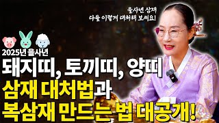 [대성TV📺] 2025년 을사년 돼지띠, 토끼띠, 양띠 삼재 대처법과 복삼재 만드는 법 대공개!【Feat.용한점집 수원 별상장군】