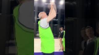 Erdogan plays basketball with colleagues
