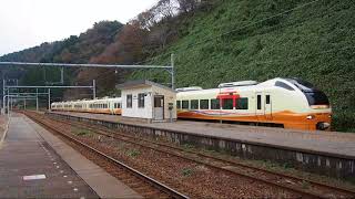 【HD】E653系羽越本線特急いなほ10号新潟行(桑川通過) Series E653 LTD.EXP INAHO No.10 for Niigata Passing through Kuwagawa