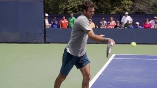 Juan Martin del Potro Forehand and Backhand In Super Slow Motion - 2013 Cincinnati Open