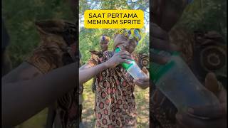 Reaksi Suku Saat Coba Sprite Pertama Kali