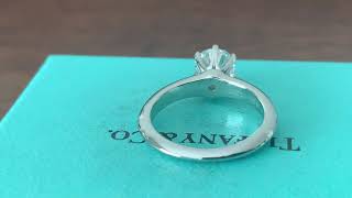 Tiffany \u0026 Co Preloved .94 ct Round F VS1 at BLUECHIPJEWELRY.com