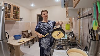 Разучилась жарить блины на ДИЕТЕ, они все РВУТСЯ! Измучилась, пытаясь РЕАНИРОВАТЬ тесто( Влог