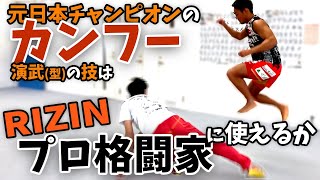 カンフーの演武（型）の技はRIZINプロ格闘家に通用するのか【検証】