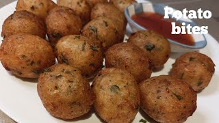 Crispy potato bites recipe | Potato crispy snacks | Potato nuggets recipe