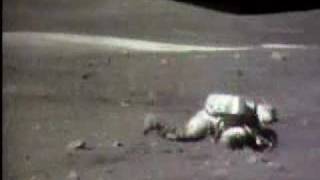 Apollo Moon astronaut falls flat on his face!