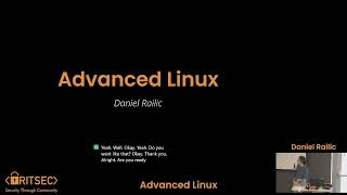 Education Spring '24 Week 4 | Advanced Linux - Daniel Railic
