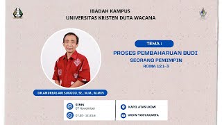 Ibadah Kampus - Senin, 7 November 2022