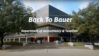 Back to Bauer - Department  of Accountancy \u0026 Taxation