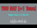 Lauren Daigle You Say Karaoke 12 tones _ Higher tone +1 _ Key F#