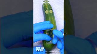 Cucumber needs surgery Baby Birth😁 #fruitsurgery #asmr  #goodland #doodles #viral  #animation #short