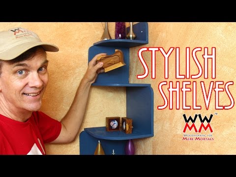 Easy to make corner shelves for your home. Only need basic tools! Easy to make corner shelves for your home. Only need basic tools!
