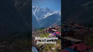 The Memserizing vioe of Kinner Kailash Range at Kalpa