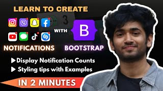 Create Notification Badges using Bootstrap in Visual Studio Code in Just 2 Minutes #html #css #code