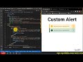 Custom Warning Alert Notification using HTML CSS  and JavaScript |