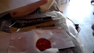 Review Supertuff Dropcloth vs Paint Spill